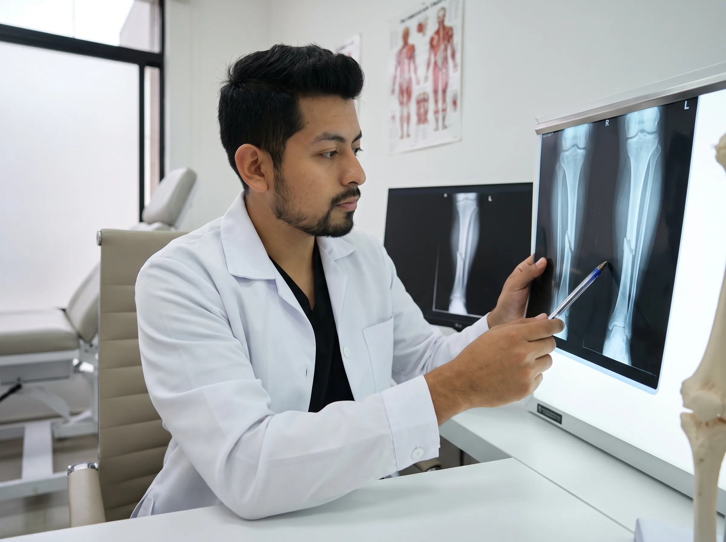 Evaluación de una fractura de pierna